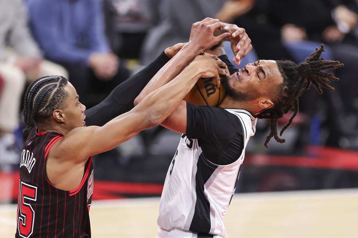 (SP)U.S.-CHICAGO-BASKETBALL-NBA-BULLS VS SPURS