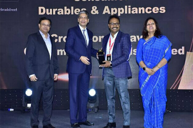 Crompton wins the Corporate Award at the 22nd Edition of 'India's Top 500 Companies' hosted by Dun & Bradstreet India