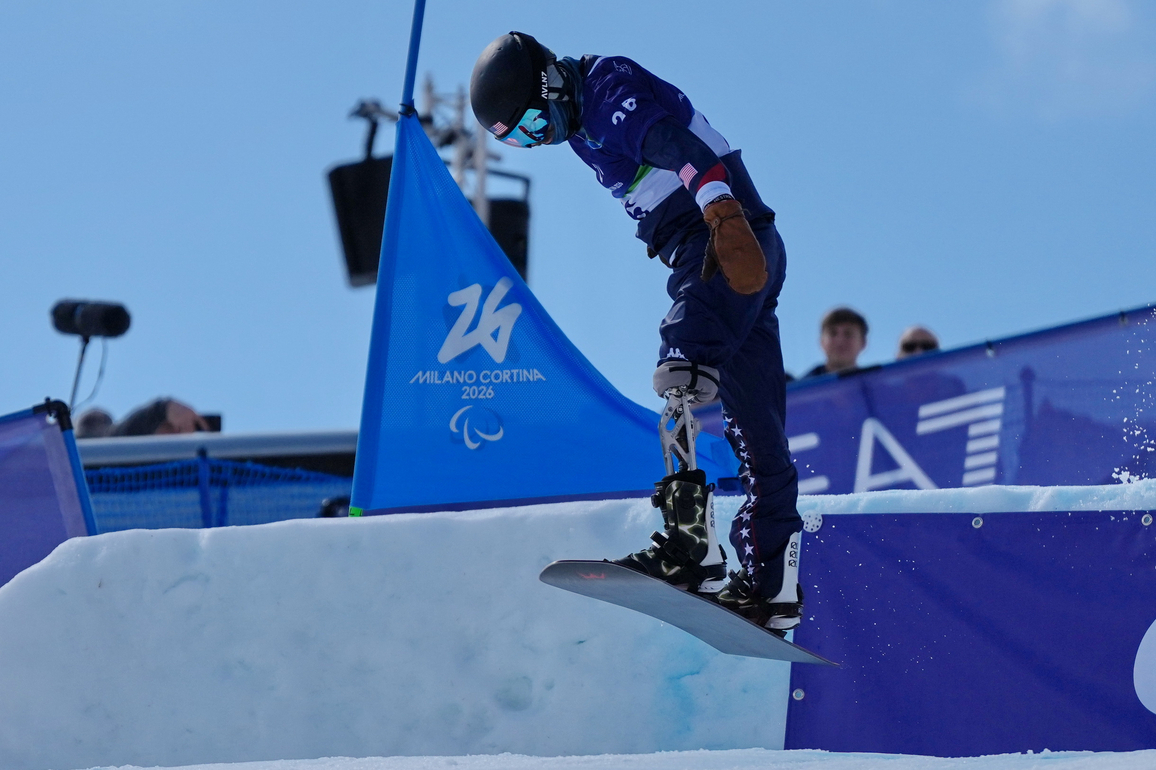 (SP)ITALY-CORTINA D'AMPEZZO-PARALYMPIC WINTER GAMES-PARA SNOWBOARD-MEN'S BANKED SLALOM-LL1