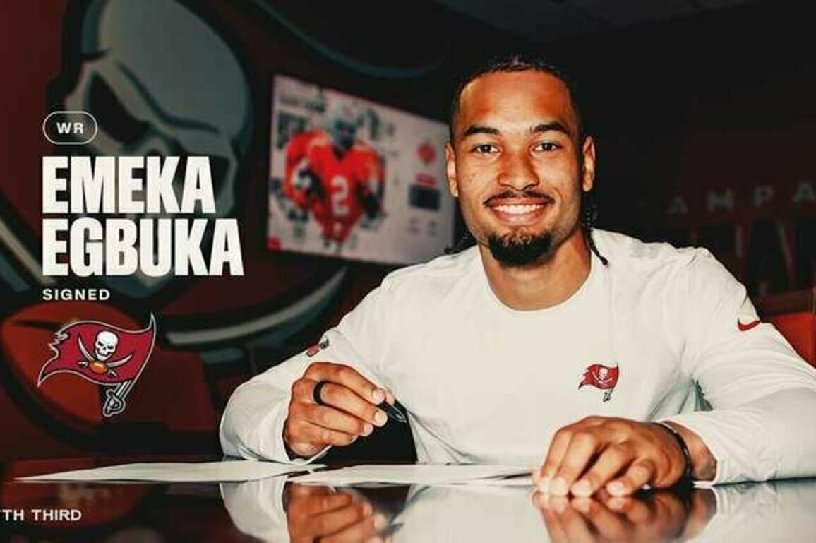 Bucs' First-Round Pick Emeka Egbuka Signs Rookie Deal