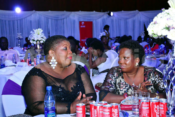 ecretary eneral  ustine umumba and  etty mongin at the womens day banquet at serena kampala hotel on march 02 2016 hoto by iriam amutebi