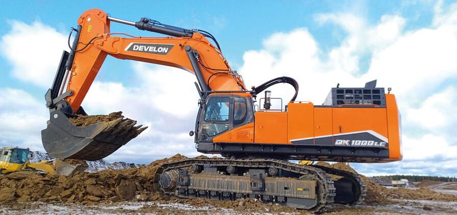 Retroescavadeira da Develon