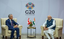 Canada's Mark Carney and India's Narendra Modi met on the margins of the G20 Summit in South Africa in November 2025