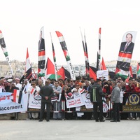 EGYPT-NORTH SINAI-PALESTINE-SUPPORT-RALLY