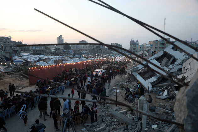 MIDEAST-GAZA CITY-RAMADAN-IFTAR