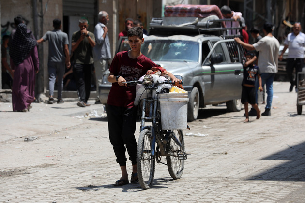 MIDEAST-GAZA CITY-EVACUATION