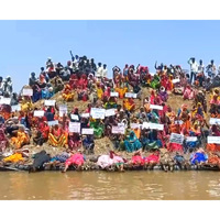 Madhya Pradesh: Tribals in Chhatarpur continues protest against Ken-Betwa Link Project