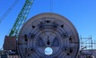 The TBM at Anglo American's Grosvenor mine in Queensland during construction.