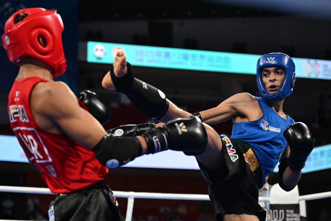 (SP)CHINA-CHENGDU-THE WORLD GAMES 2025-MUAYTHAI-MEN'S -57KG-SEMIFINALS (CN)