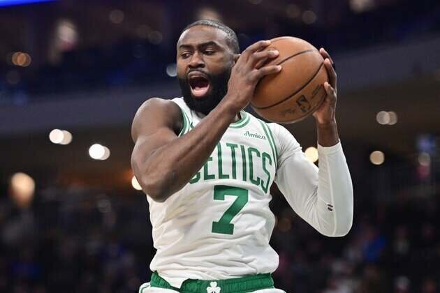 Celtics' Jaylen Brown lighting up scoreboard entering clash vs. Heat