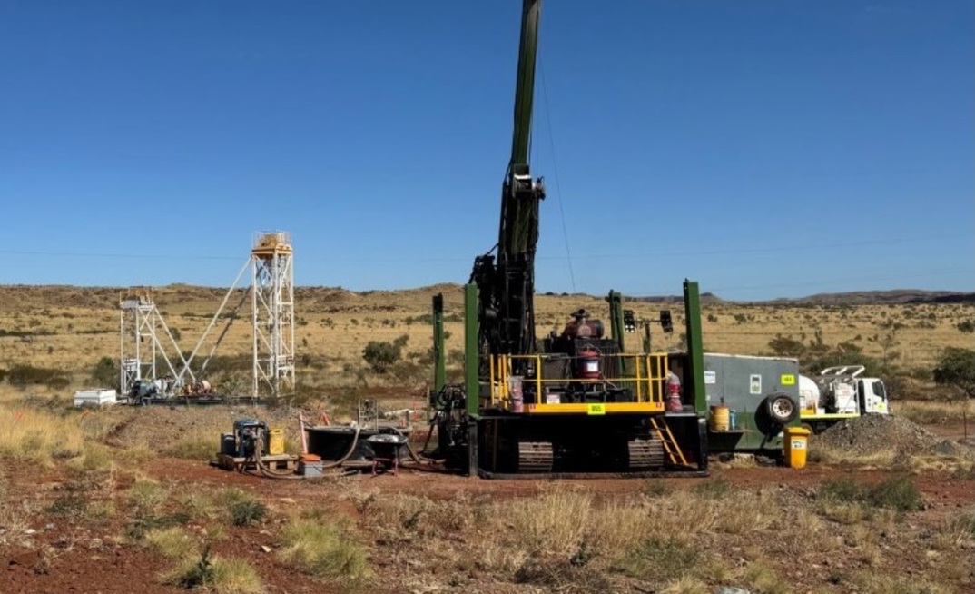 Drilling under the Elizabeth Hill headframe