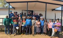 Borroloola region Traditional Owners and MRM representatives at the signing of the historic  Cultural Heritage Management Agreement.