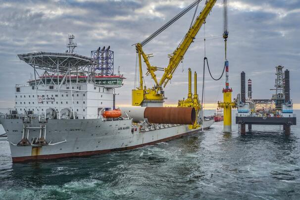 Jan De Nul’s Les Alizés will be deployed to transport and install the XXL monopile foundations for the Inch Cape offshore wind farm 