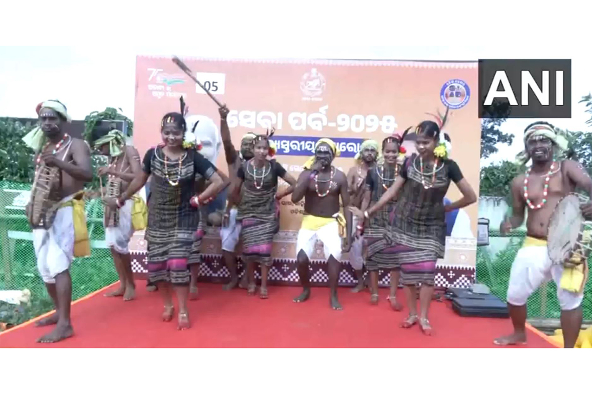 Folk artists perform ahead of PM Modi's arrival in Odisha's Jharsuguda