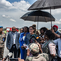 DR CONGO-GOMA-MONUSCO CHIEF-ARRIVAL