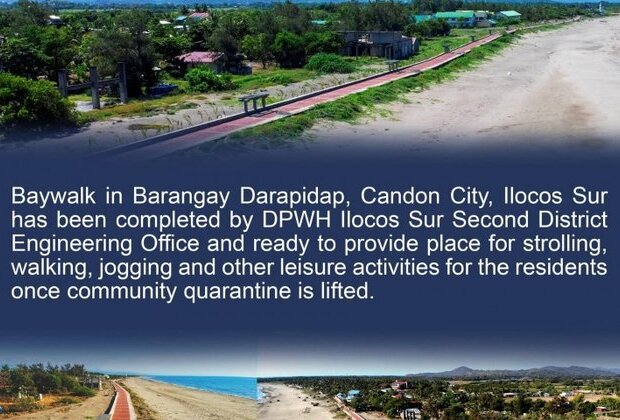 DPWH completes 900-meter baywalk in Candon City