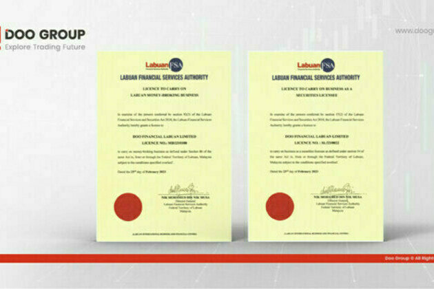 Doo Financial Obtains Securities and Money Broking Licenses Granted By The Malaysia Labuan Financial Services Authority (MY Labuan FSA)