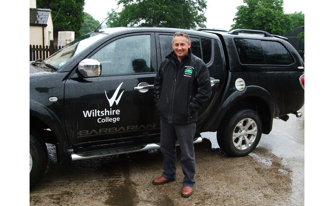 Wiltshire College and University Centre's  farm and estate manager Philip Steans