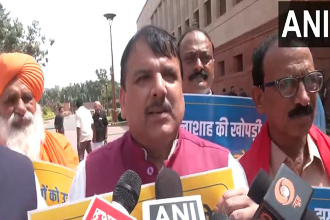 Houses, shops of Purvanchali, Bihari people living in Delhi are being demolished: AAP MP Sanjay Singh