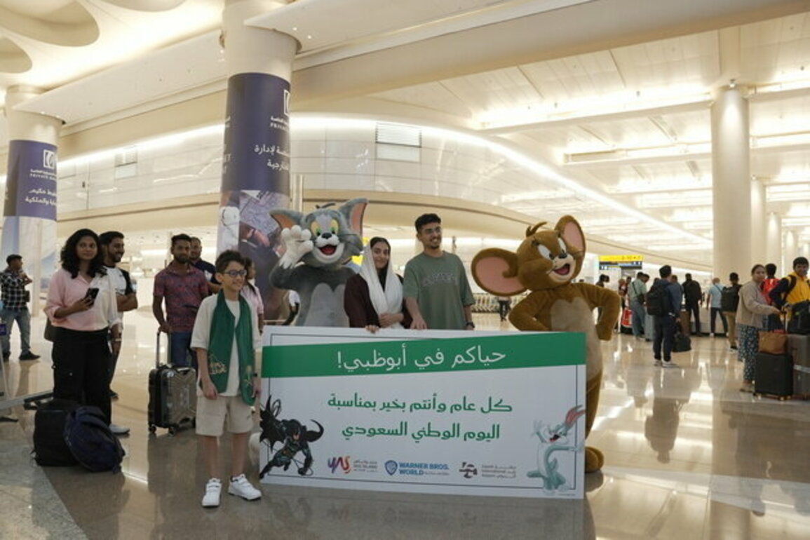 Yas Island Abu Dhabi, Zayed International Airport surprise Saudi visitors with unforgettable National Day welcome