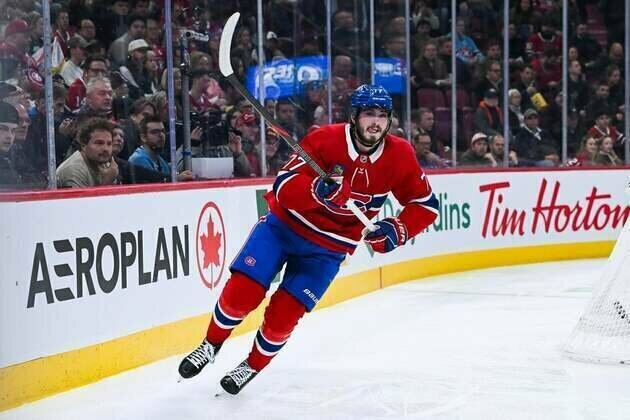 Canadiens F Kirby Dach (foot) out 4-6 weeks