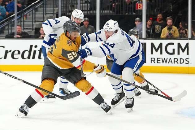 Knights pull even in final seconds, stun Leafs in OT
