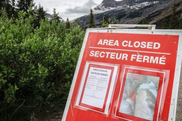 Section of Banff National Park remains closed to visitors a year after rockfall