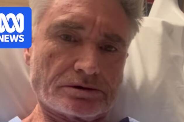 Dave Hughes back in hospital with lung issues six weeks after AFL Legends match