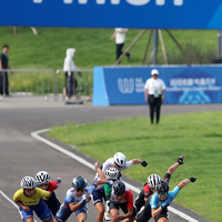 (SP)CHINA-CHENGDU-THE WORLD GAMES 2025-INLINE SPEED SKATING ROAD-WOMEN'S ELIMINATION RACE 15,000M-FINAL (CN)