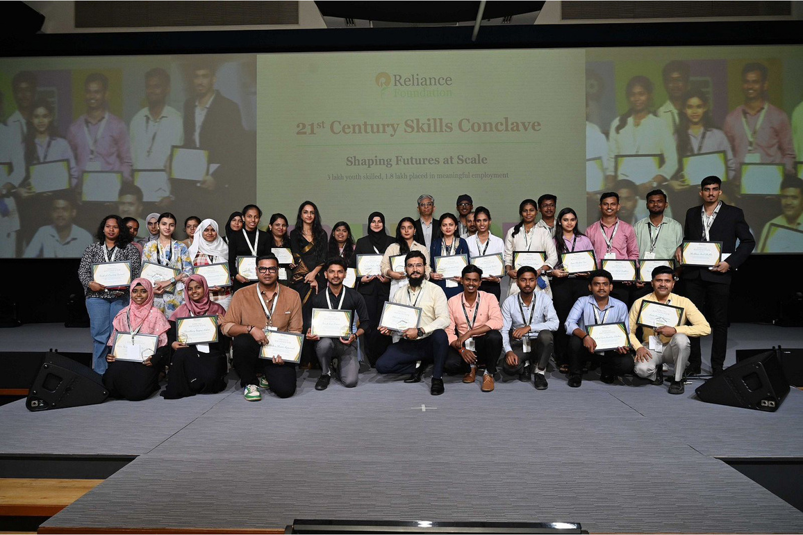 Reliance Foundation marks a milestone in its Skilling initiatives: Over 3 lakh youth skilled, 1.8 lakh employed