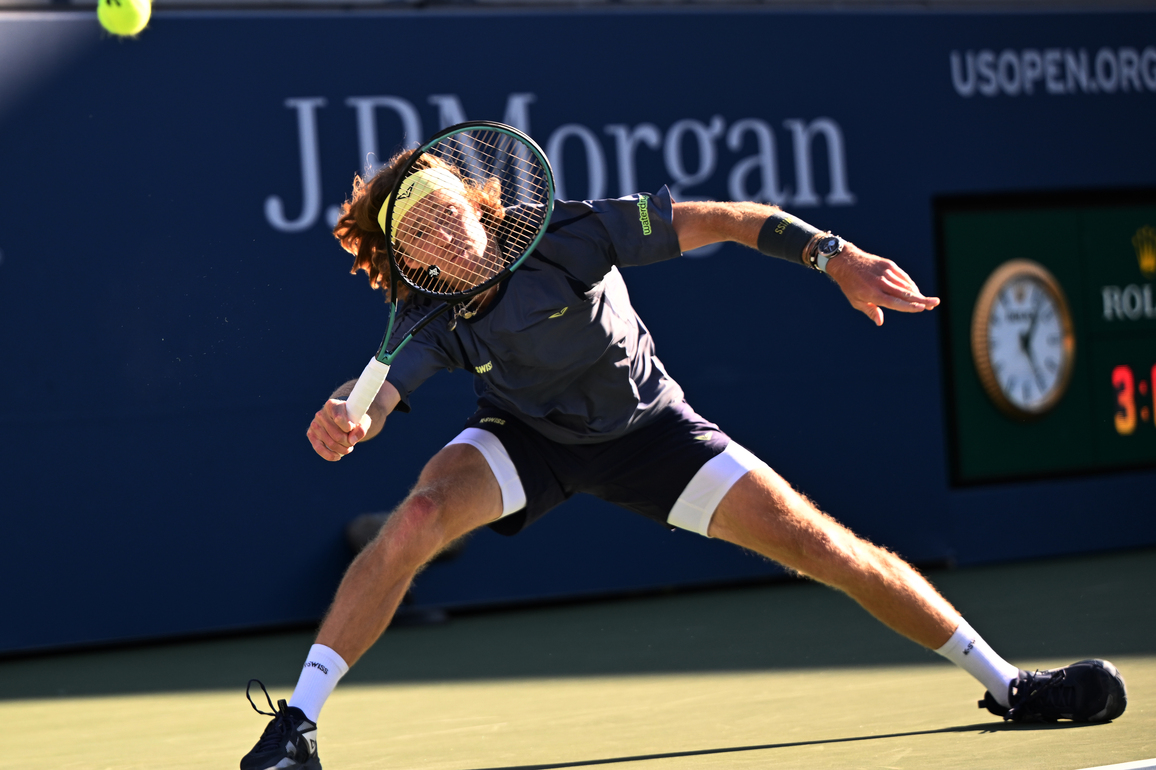 (SP)U.S.-NEW YORK-TENNIS-US OPEN-MEN'S SINGLES-RUBLEV VS WONG