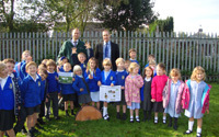 Schools plant Swedish spruce seedlings