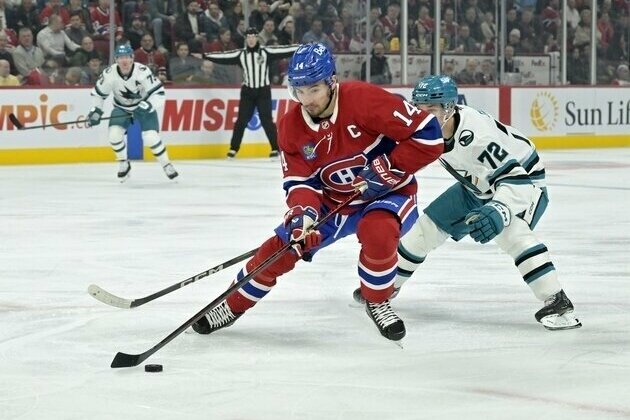 Cole Caufield's OT winner lifts Canadiens over Sharks