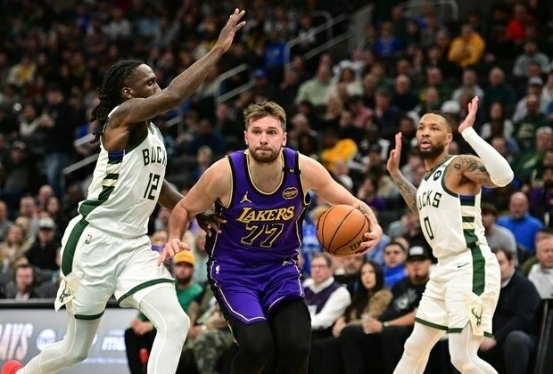 Lakers PG Luka Doncic (ankle, calf) out vs. Nuggets