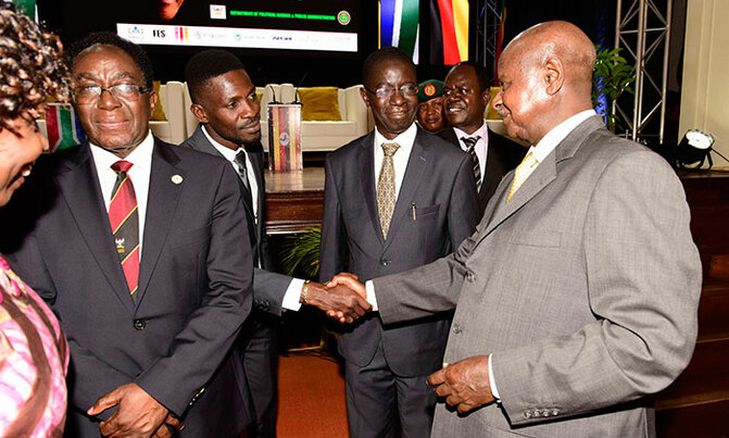Museveni, Bobi Wine discuss Mandela legacy Museveni, Bobi Wine discuss Mandela legacy