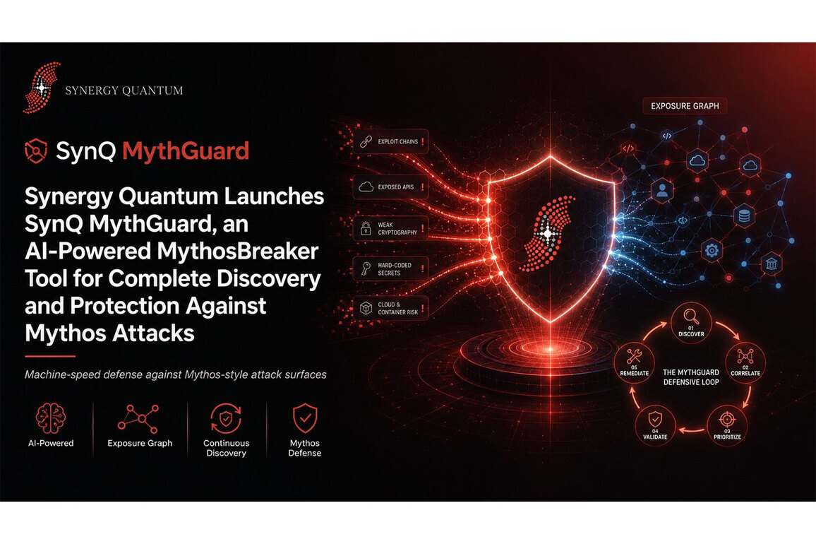 Synergy Quantum Launches SynQ MythGuard, an AI-Powered MythosBreaker Tool for Complete Discovery and Protection Against Mythos Attacks