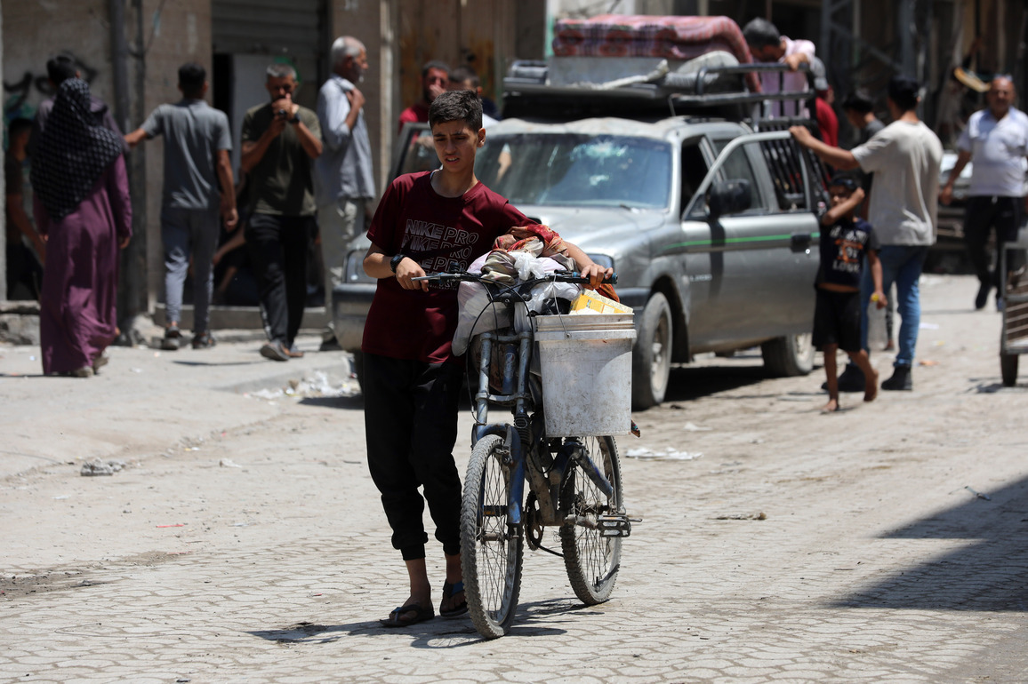 MIDEAST-GAZA CITY-EVACUATION