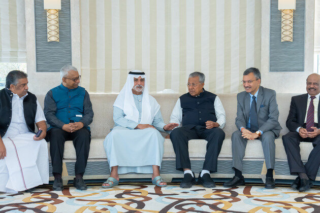 Nahyan bin Mubarak receives Kerala Chief Minister in Abu Dhabi