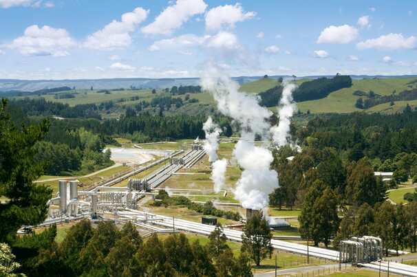 A geothermal power plant