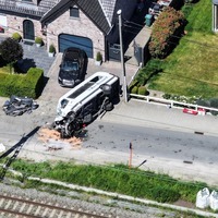 Four killed after Belgian school minibus hit by train at level crossing