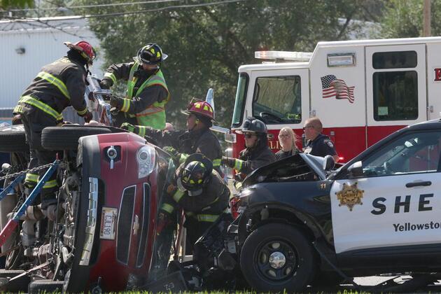 Sheriff SUV collide on South 27th