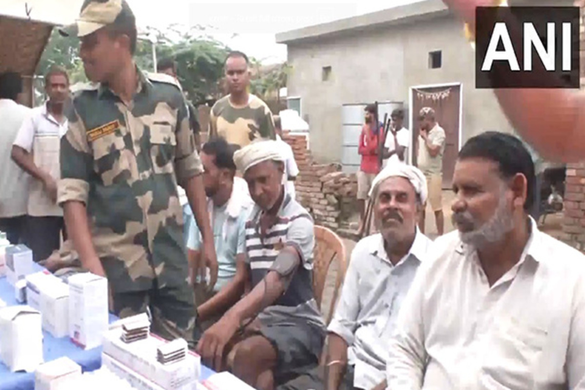 Punjab: BSF organises medical camp in flood-hit area of Fazilka district