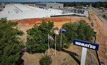  Work has begun on a new 56,000sq-ft building that Komatsu is constructing at the its facility in Longview