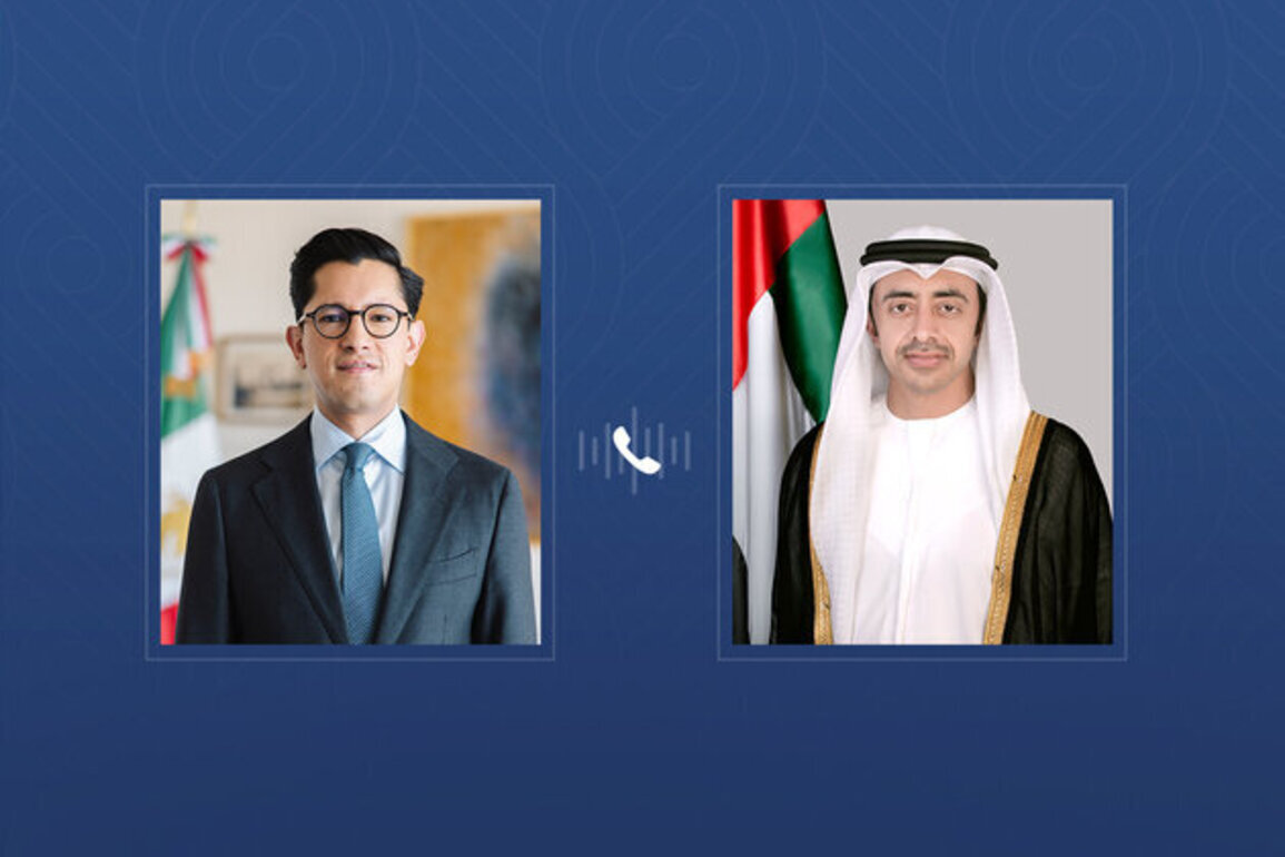 Abdullah bin Zayed congratulates Mexican FM by phone; discusses bilateral relations, regional developments