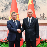 CHINA-BEIJING-CAI QI-KYRGYZ PRESIDENT-MEETING (CN)