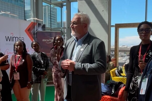 Hexagon president Drew Goddard at Mining Indaba 2026