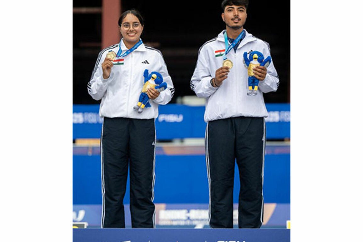FISU World University Games: Parneet Kaur, Kushal Dalal bring home gold in Mixed Compound Archery