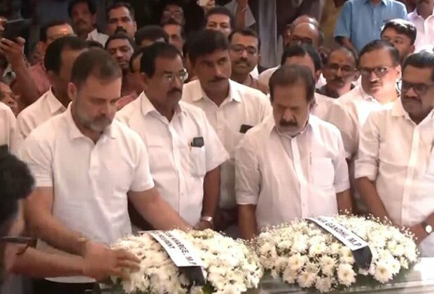 Kerala: Rahul Gandhi pays last respects to PP Madhavan, longtime personal aide of Sonia Gandhi