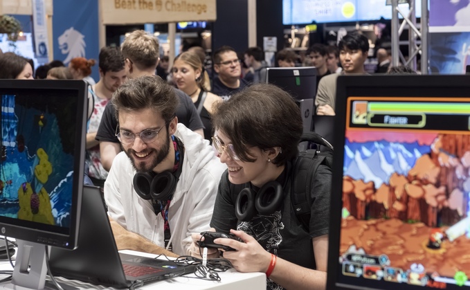 Willkommen im Daddel-Paradies: Die Gamescom lockt Hunderttausende. (Foto: Koelnmesse/gamescom/Gravity)