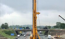  Bauer Technologies is undertaking piling work as part of the M6 Junction 19 improvement works near Manchester, UK